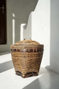 Panier de rangement Colonial - Brun naturel - M - Bazar Bizar