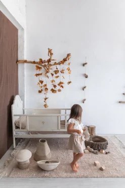 Panier de rangement en coton beige 33 x 38 cm Mushroom - Lorena Canals