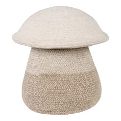 Panier de rangement en coton beige 33 x 38 cm Mushroom - Lorena Canals
