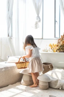 Panier de rangement en coton beige 23 x 27 cm Mushroom - Lorena Canals