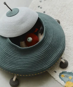 Panier de rangement en coton ufo 62x40cm I want to be an astronaut - Lorena Canals