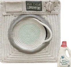 Panier de rangement en polyester 30 x 33 cm Washing machine - Lorena Canals