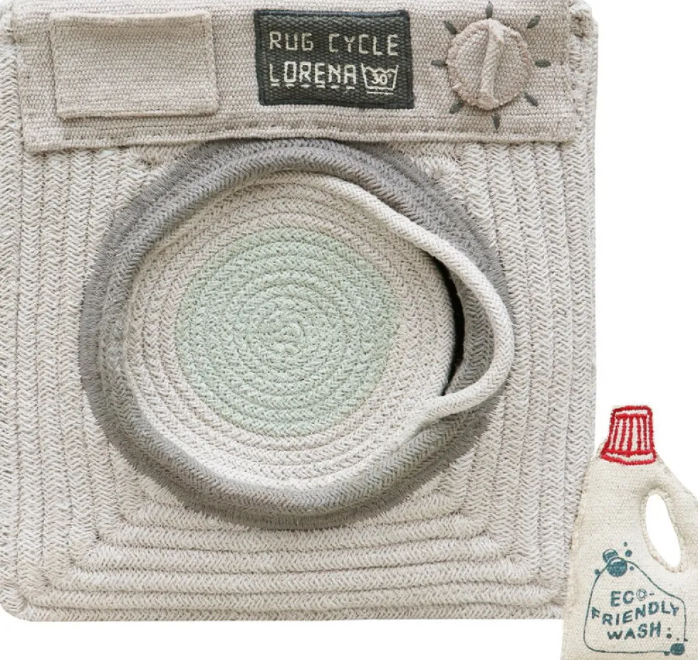 Panier de rangement en polyester 30 x 33 cm Washing machine - Lorena Canals