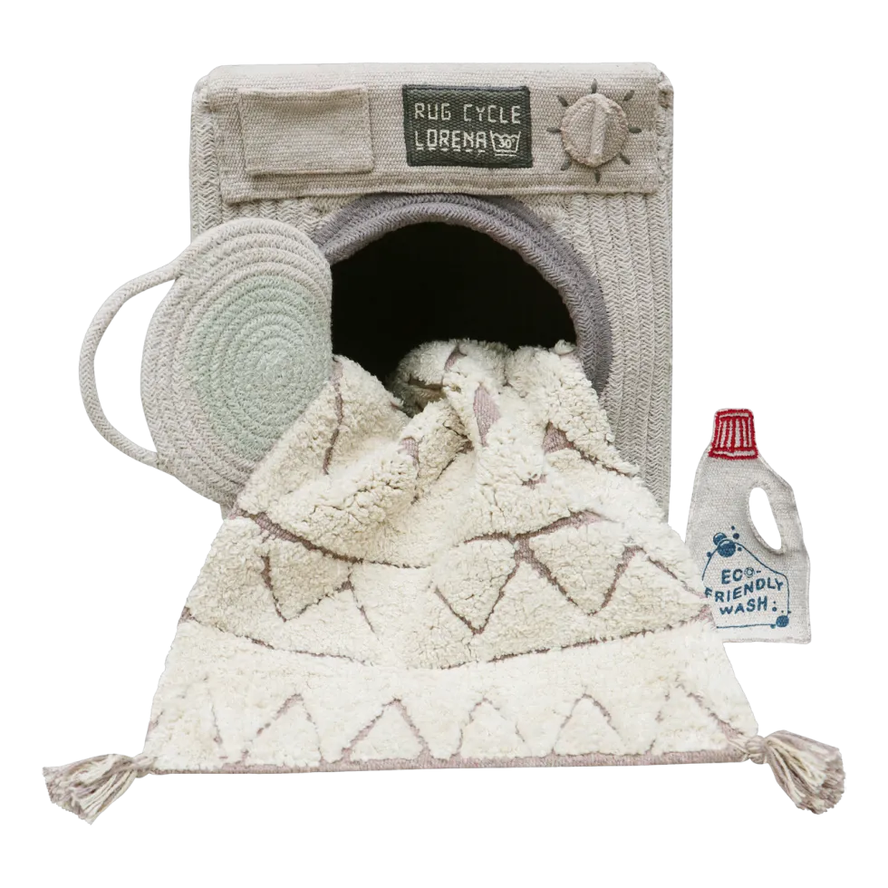 Panier de rangement en polyester 30 x 33 cm Washing machine - Lorena Canals