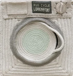 Panier de rangement en polyester 30 x 33 cm Washing machine - Lorena Canals