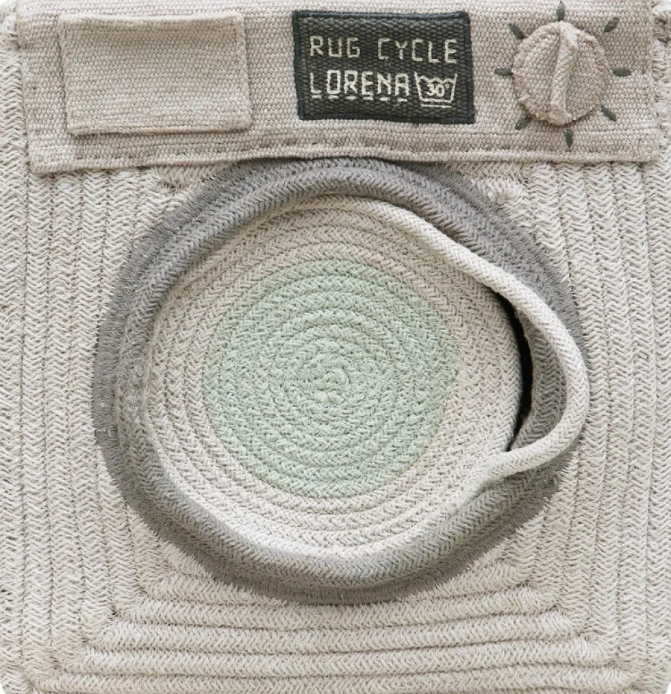 Panier de rangement en polyester 30 x 33 cm Washing machine - Lorena Canals