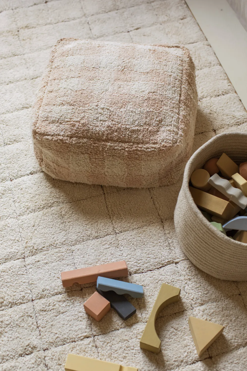 Panier en coton beige 35 x 20 cm Gram - Lorena Canals