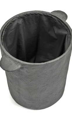 Panier à linge en papier mâché noir 50 cm Earth - Serax