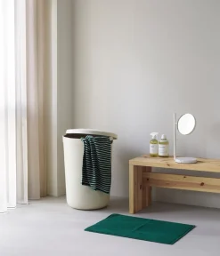 Panier à linge en tissu recyclé blanc crème 46,5x64,5cm Hide - Normann Copenhagen