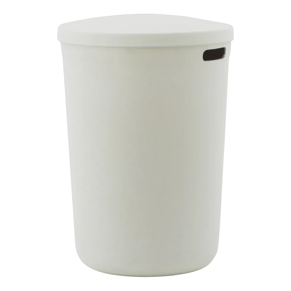 Panier à linge en tissu recyclé blanc crème 46,5x64,5cm Hide - Normann Copenhagen