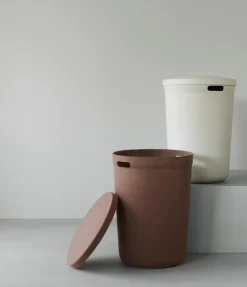Panier à linge en tissu recyclé marron 46,5x64,5cm Hide - Normann Copenhagen