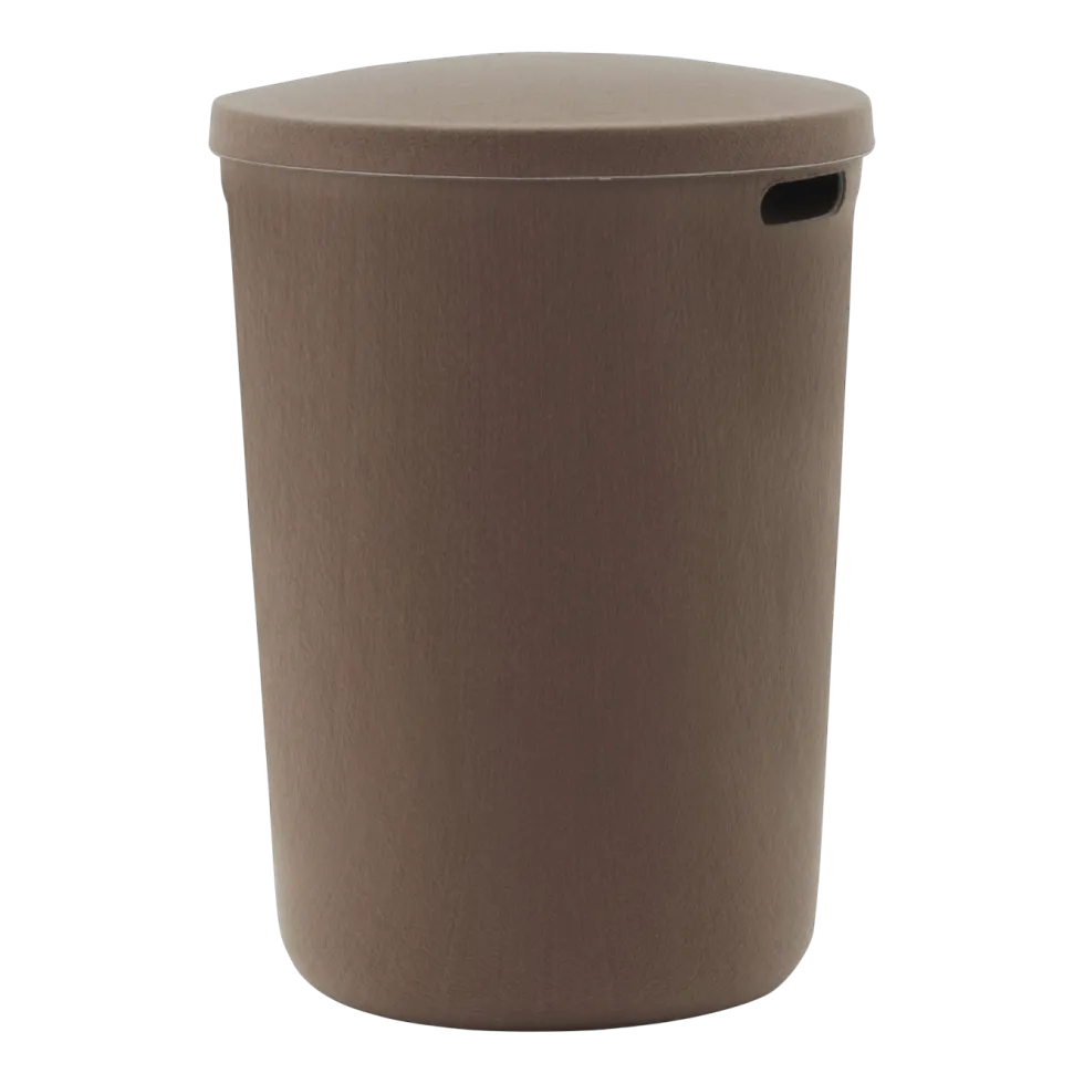 Panier à linge en tissu recyclé marron 46,5x64,5cm Hide - Normann Copenhagen