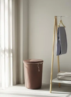 Panier à linge en tissu recyclé marron 46,5x64,5cm Hide - Normann Copenhagen