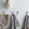 Panier panda avec couvercle enfant en jonc naturel - Bloomingville mini