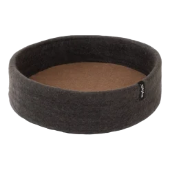 Panier rond pour chien en laine marron et anthracite 40cm Kuno - Myfelt