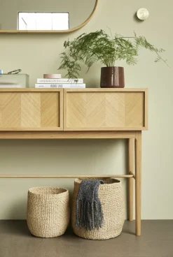 3 Paniers en abaca naturel - Hübsch