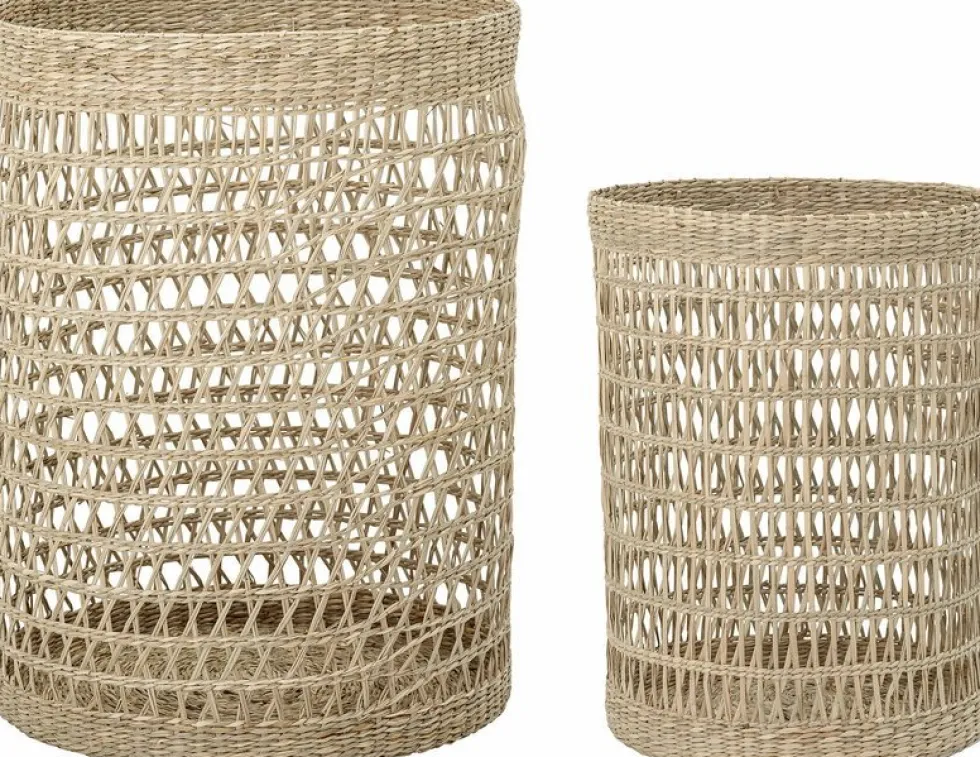 2 Paniers en algues tressées Connie - Bloomingville