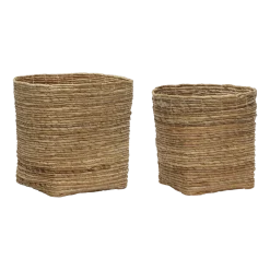 2 Paniers en écorce de banane Gentle- Hübsch