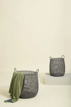 2 Paniers en corde de papier bruns Mist - Hübsch