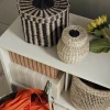 3 Paniers tissés en fibre naturelle verte Lykke - Broste Copenhagen
