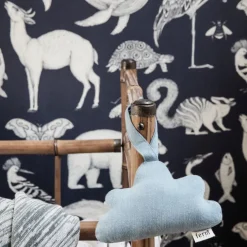 Papier peint animaux bleu Katie Scott - Ferm Living