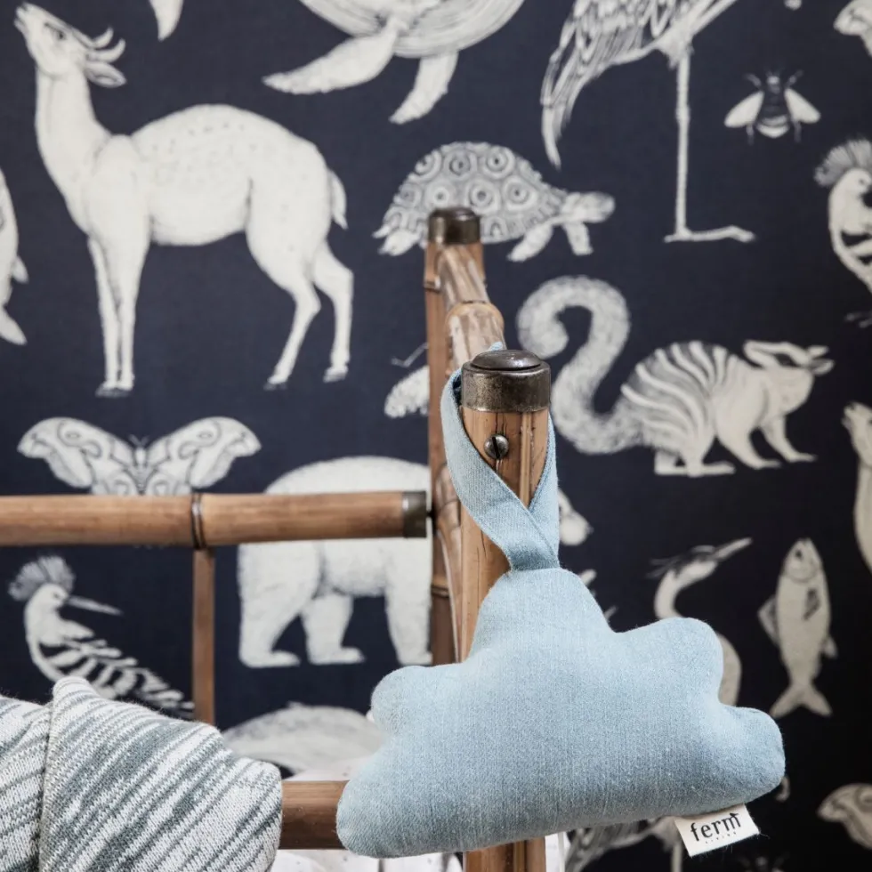 Papier peint animaux bleu Katie Scott - Ferm Living