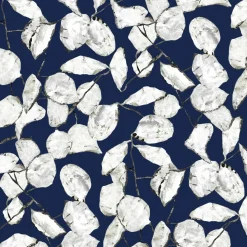 Papier peint bleu marine Monnaie de Pape Raccordable - Edito