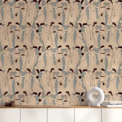 Papier peint intissé bleu 192 x 270 cm Déesse - Edito