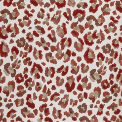 Papier peint intissé rouge savane 192x270 cm Leopard - Edito
