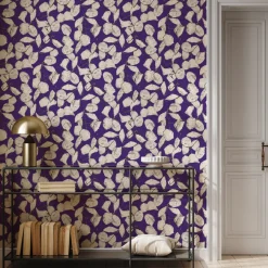 Papier peint intissé violet 192x270 cm Monnaie de pape - Edito