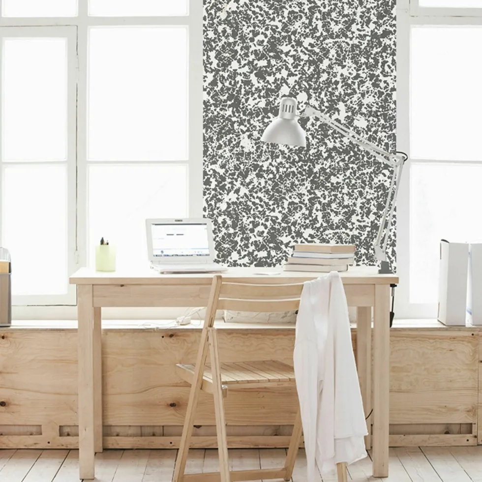 Papier peint noir et blanc Beaux Arts Raccordable - Edito