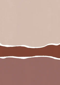 Papier peint panoramique intissé terracotta 96x270cm Trio - Edito