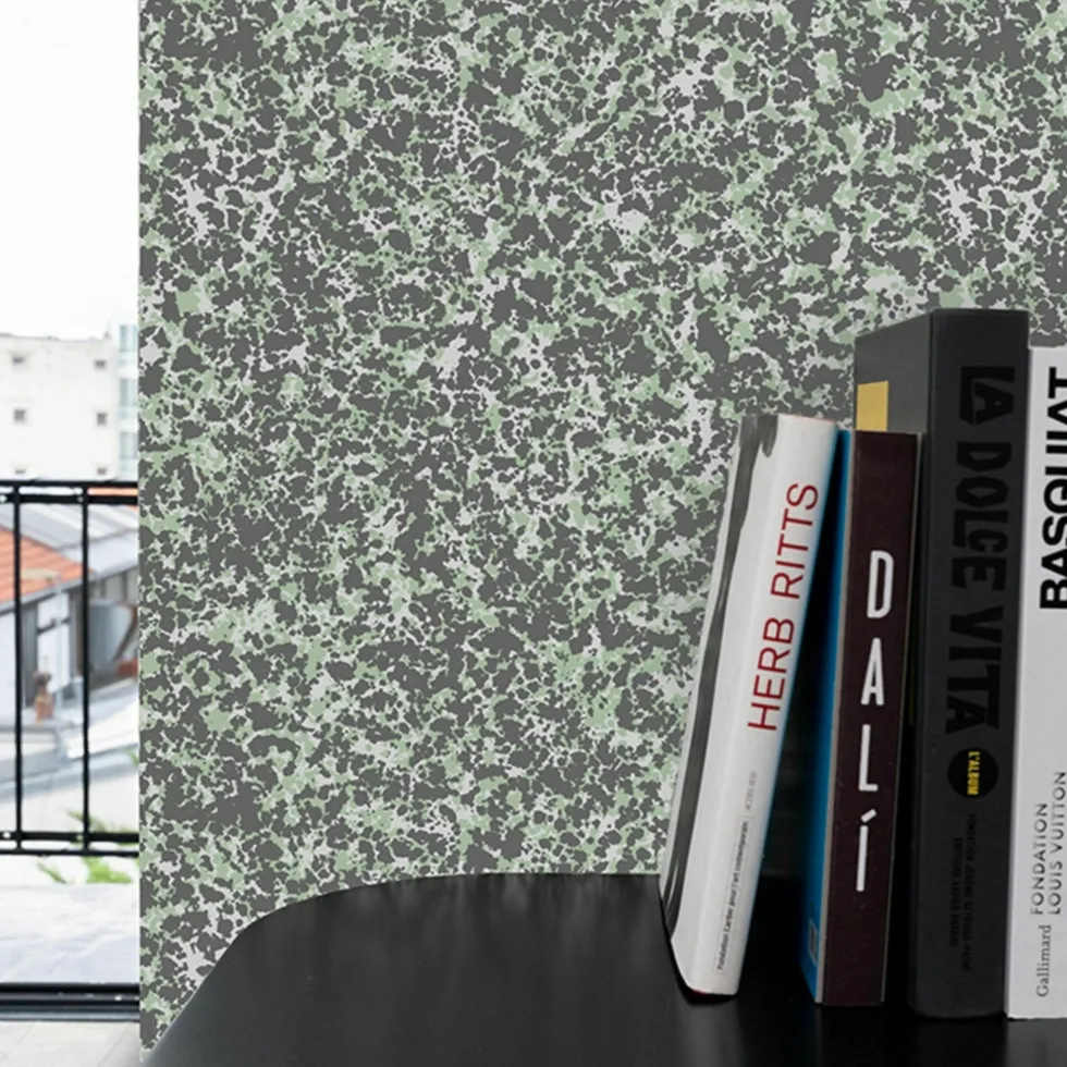 Papier peint vert Beaux Arts Raccordable - Edito