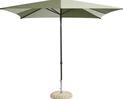Parasol carré vert et vert foncé 240x240x248cm Terrazza - HAY