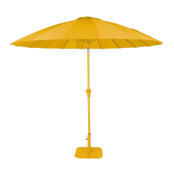Parasol en acier et polyester jaune soleil 250x235cm Sunshine - Zuiver