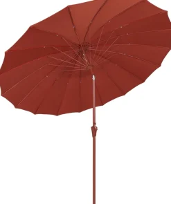 Parasol en polyester rouge Sunshine Sunbrella - Zuiver