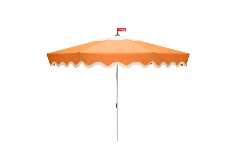 Parasol oversize rétro en polyester orange Pensol - Fatboy