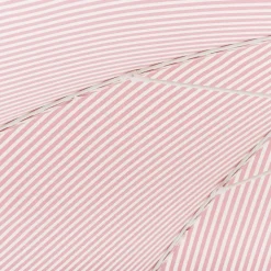 Parasol rond en tissu à rayures rose Laurens Stripe The Premium - Business & Pleasure