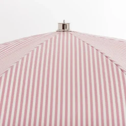 Parasol rond en tissu à rayures rose Laurens Stripe The Premium - Business & Pleasure