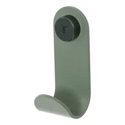Patère en acier thermolaqué gris eucalyptus 15x5cm JO - TIPTOE