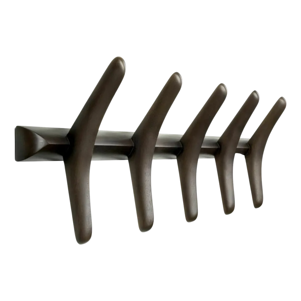 Patère murale en acajou brun foncé PI - Ethnicraft Accessories
