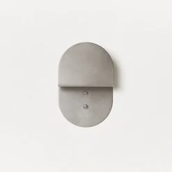 Patère murale en acier inox brossé 10 x 16 x 4 cm - Nobodinoz