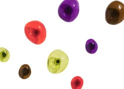 Patère murale en verre citron vert 9cm Bubble - Petite friture