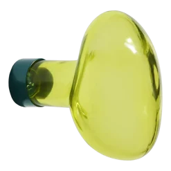Patère murale en verre citron vert 9cm Bubble - Petite friture