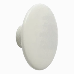 Patère ronde en bois off-white 13 cm The Dots - Muuto