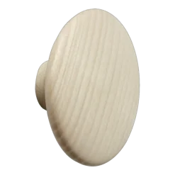 Patère ronde en chêne naturel 6,5 cm The Dots - Muuto