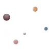 Patère ronde en céramique orange 13cm Dots - Muuto