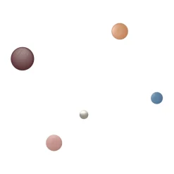 Patère ronde en céramique orange 13cm Dots - Muuto
