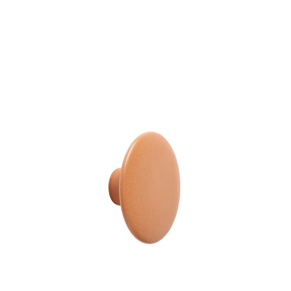 Patère ronde en céramique orange 13cm Dots - Muuto