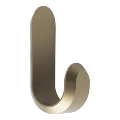 2 patères en aluminium doré Curve Matt gold - Normann Copenhagen
